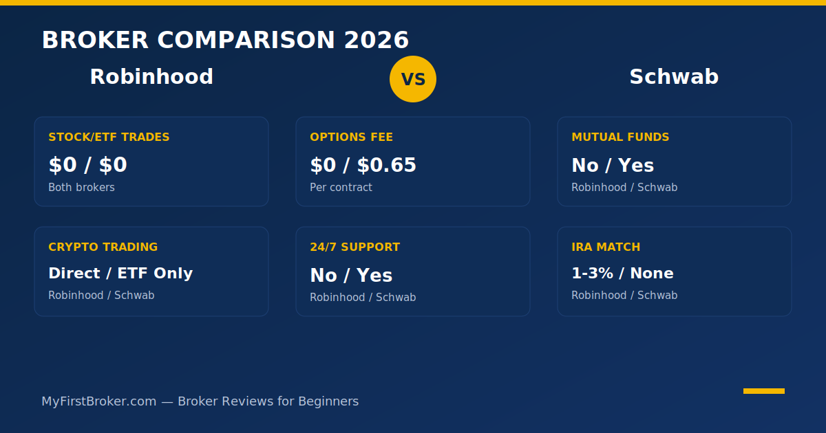 robinhood vs schwab 2026 comparison