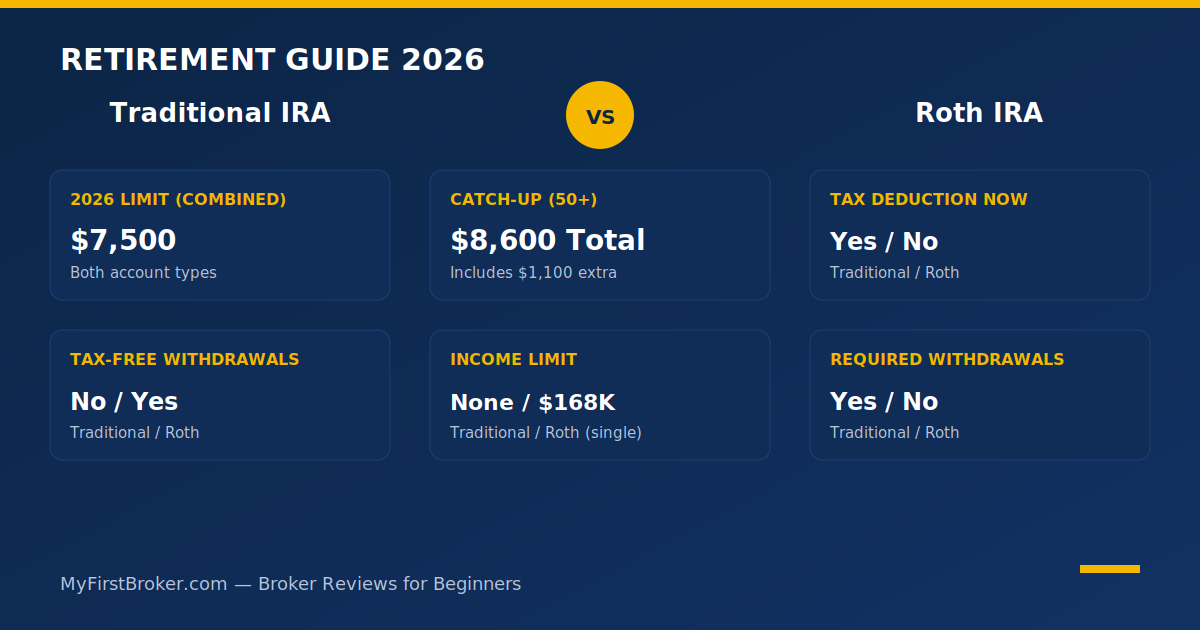 traditional ira vs roth ira 2026