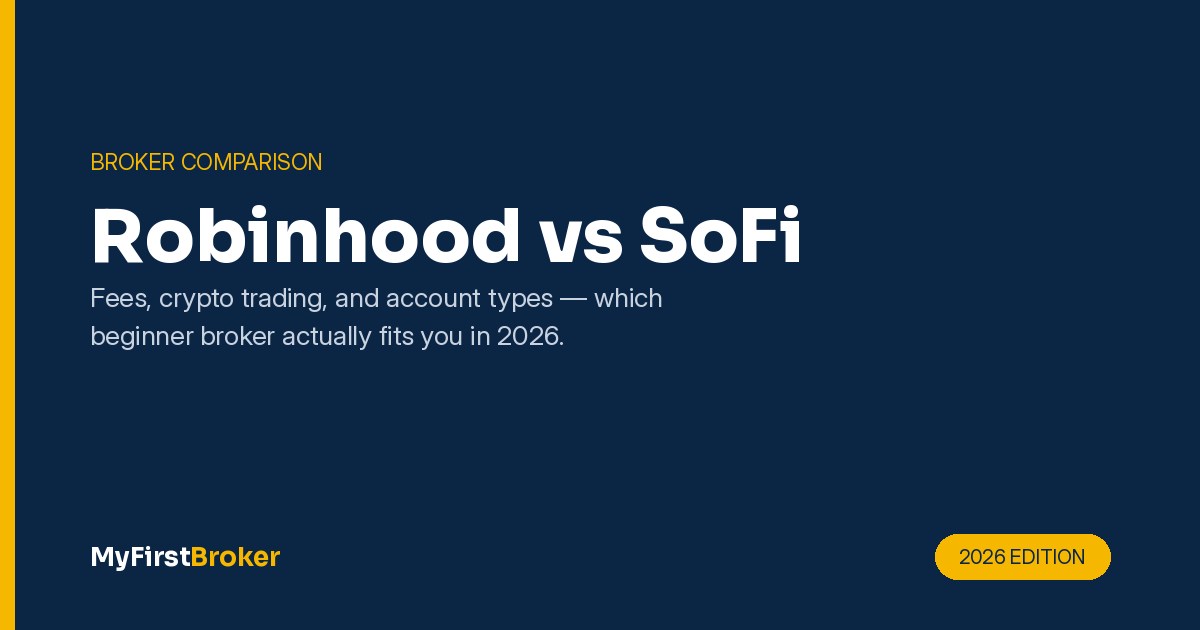 Robinhood vs SoFi comparison — fees, crypto trading, and account types for 2026