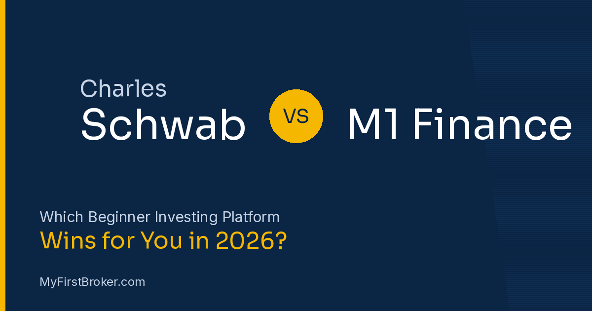 Charles Schwab vs M1 Finance comparison graphic